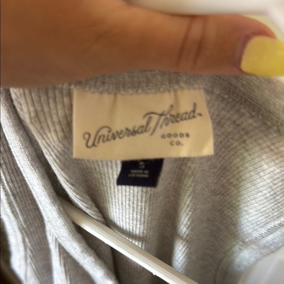 Universal Thread Light Gray Ribbed Dress - Picture 2 of 6